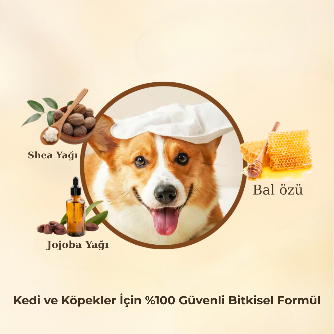 Çift Taraflı Evcil Hayvan Temizlik ve Bakım Eldiveni